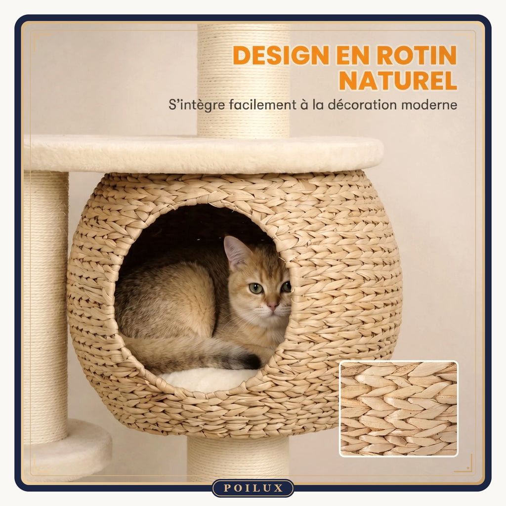 Arbre à chat 132 cm 4 niveaux – vue 2